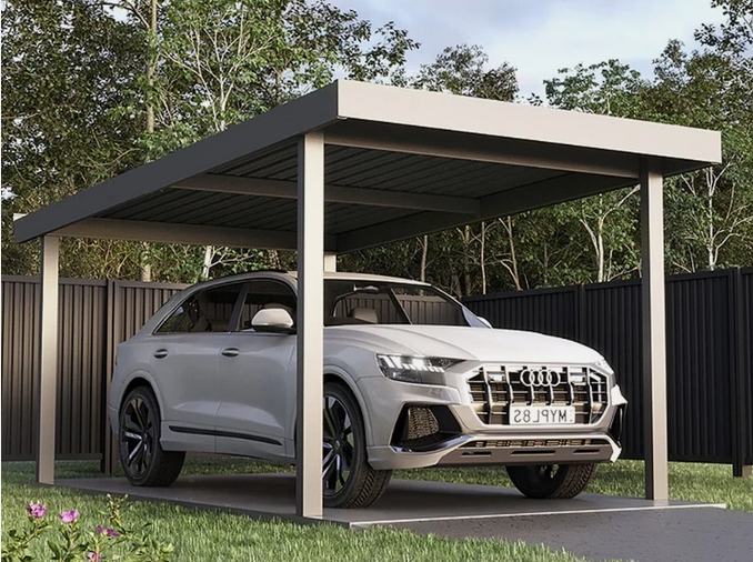 Carport Kit Galvanised COLORBOND Metal Solid Garage Skillion Roof Steel Australian Made